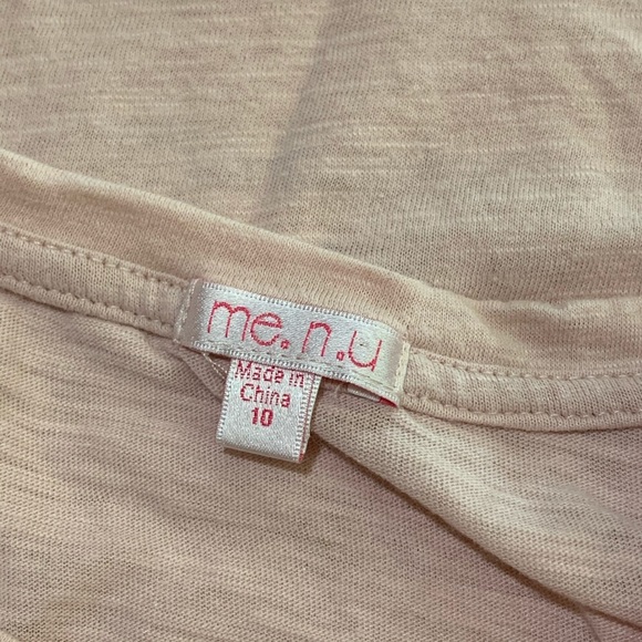 ME. N. U DISTRESSED T-SHIRT SZ 10 - Picture 4 of 4